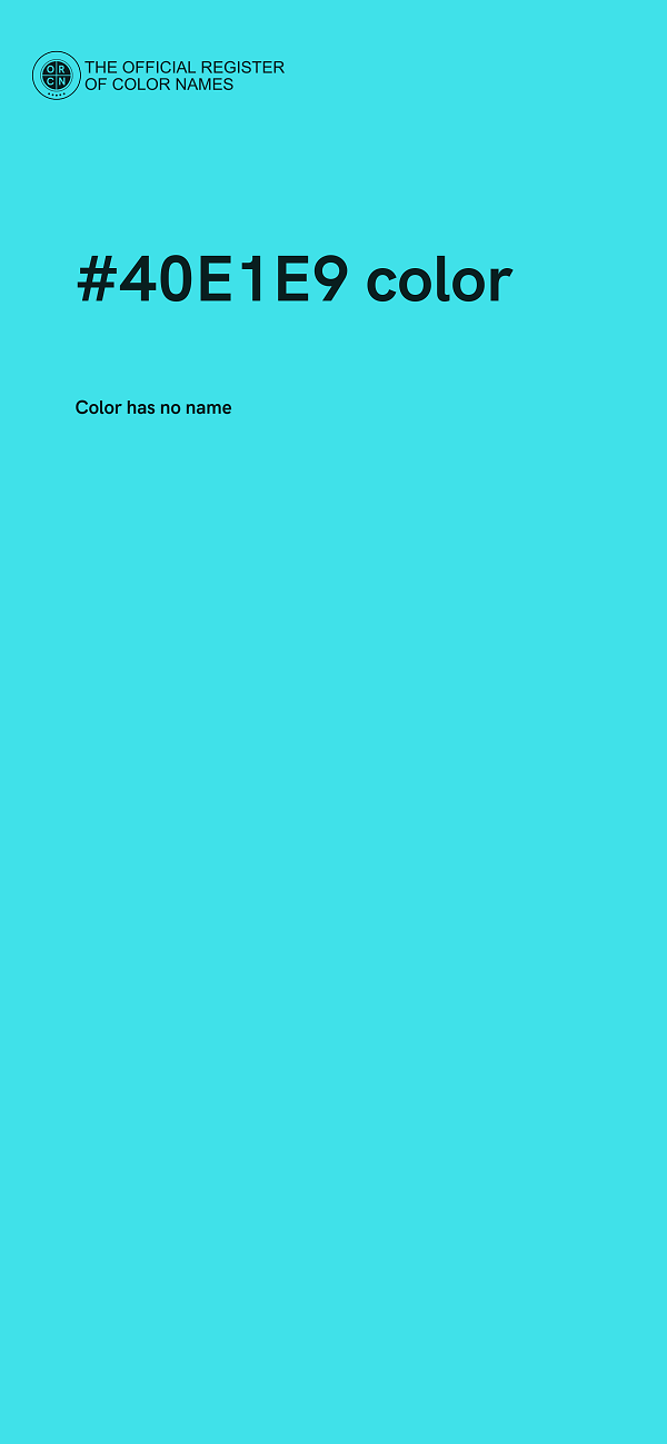#40E1E9 color image
