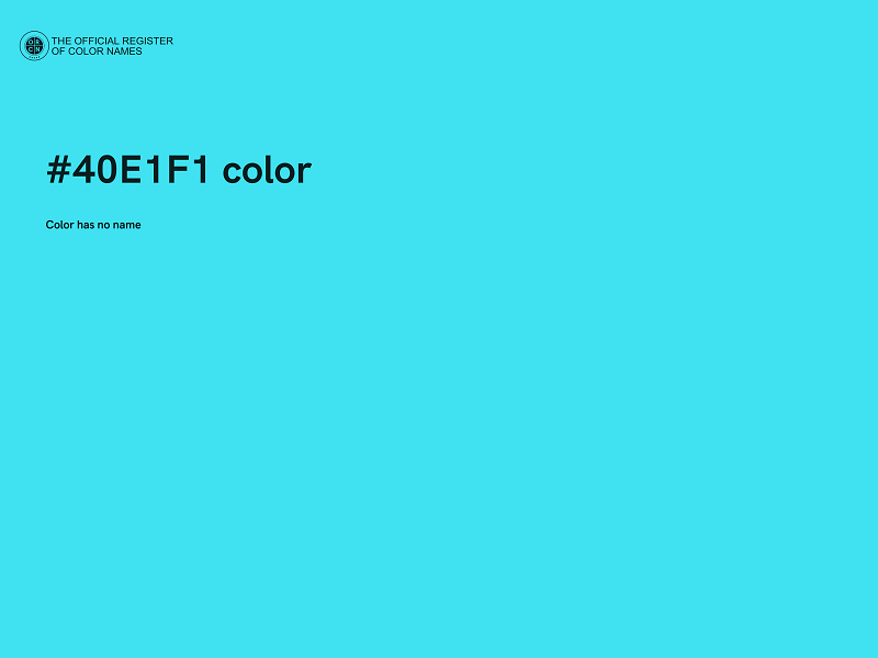 #40E1F1 color image