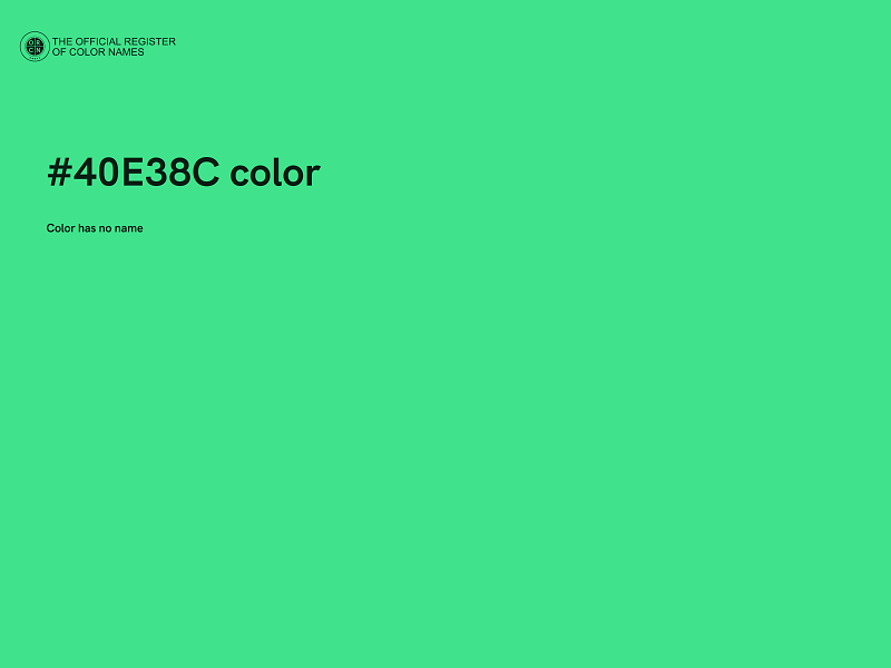 #40E38C color image