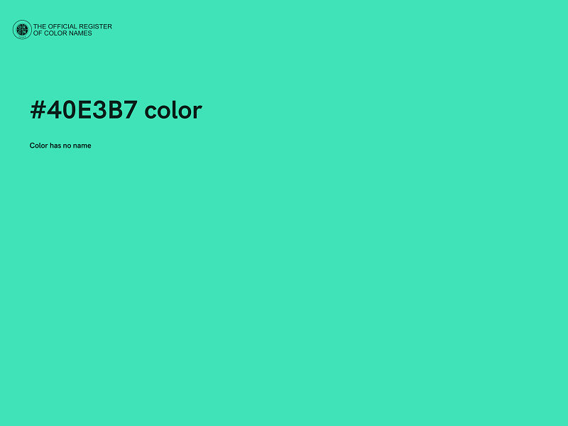 #40E3B7 color image