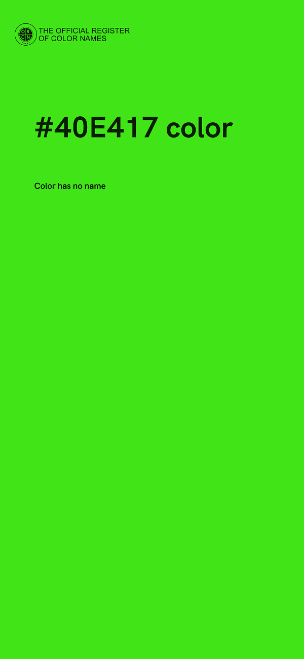 #40E417 color image