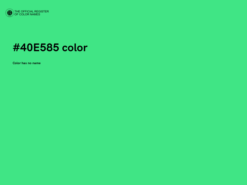 #40E585 color image