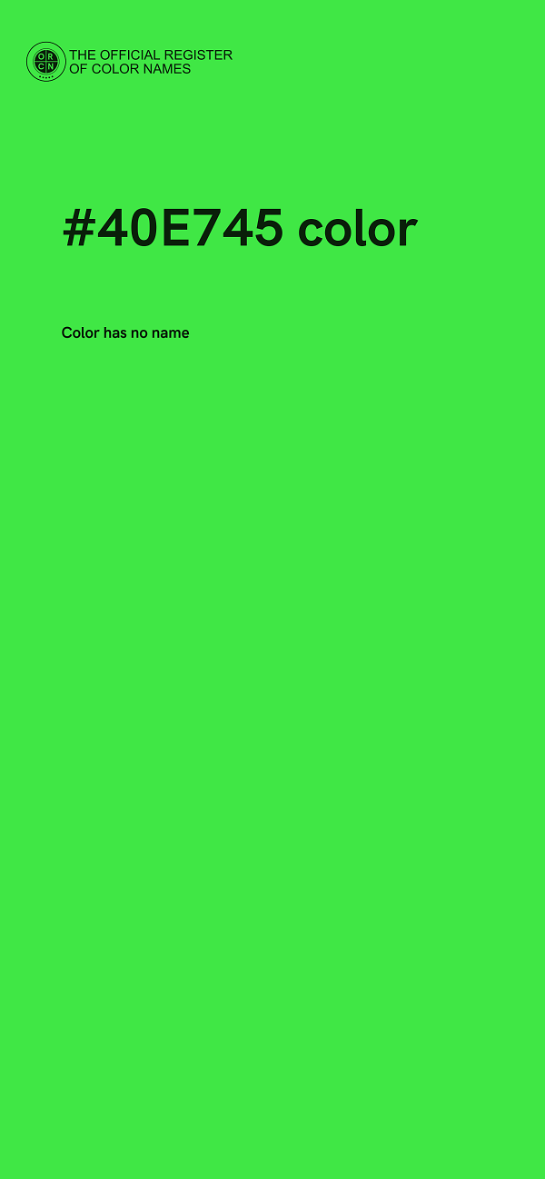 #40E745 color image