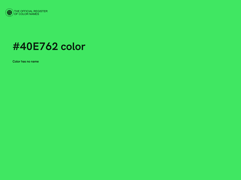 #40E762 color image