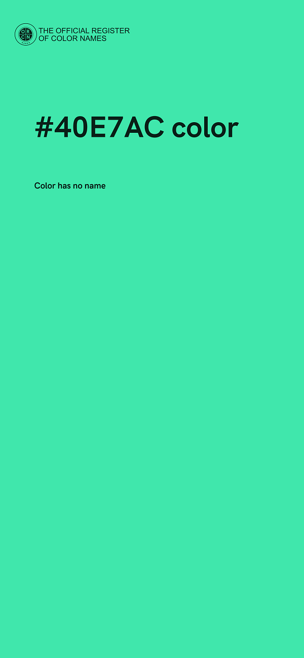 #40E7AC color image