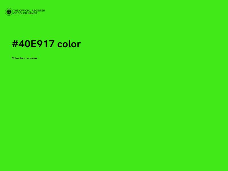 #40E917 color image
