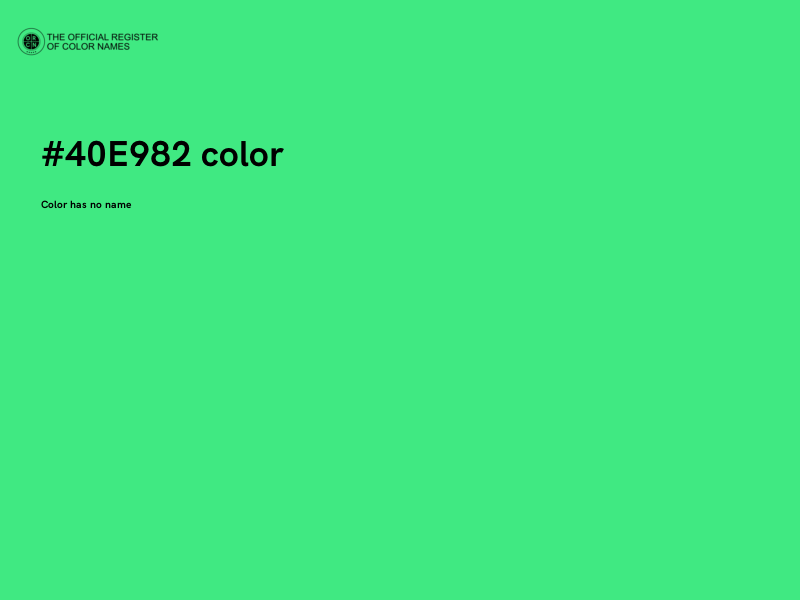 #40E982 color image