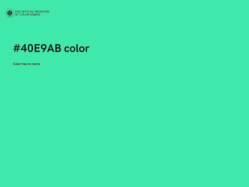 #40E9AB color image