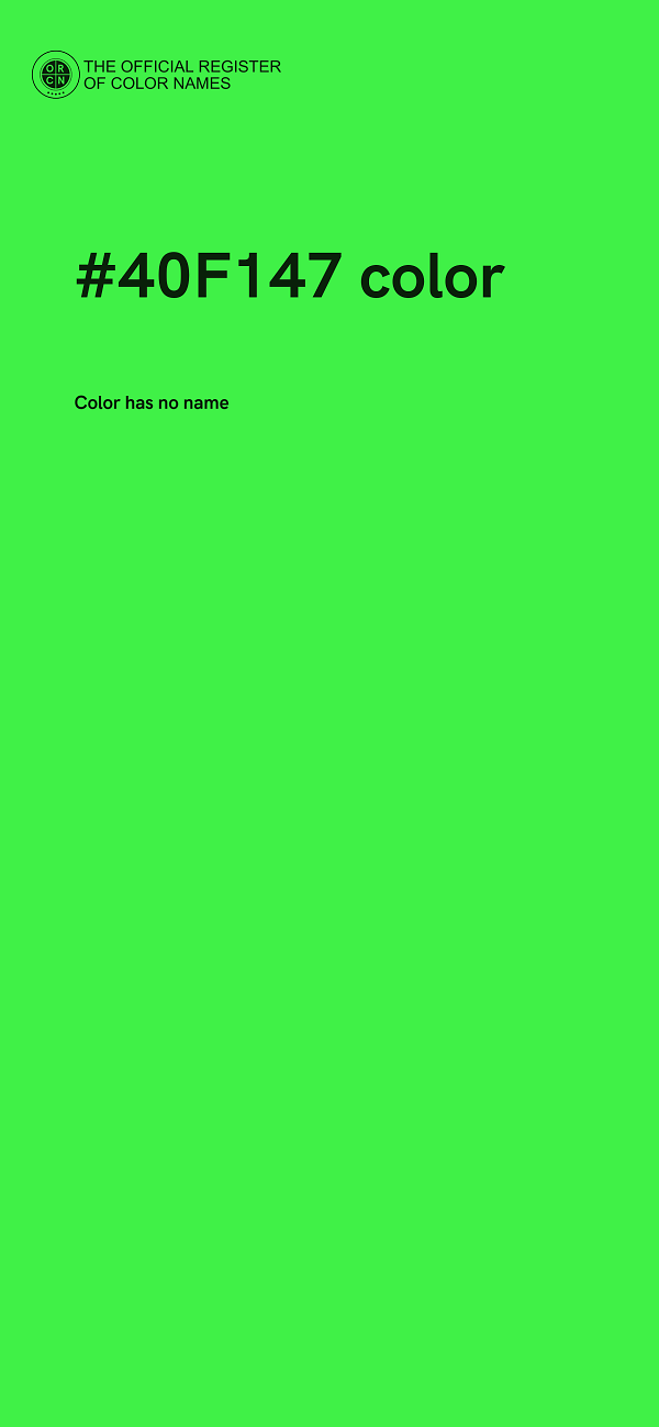 #40F147 color image