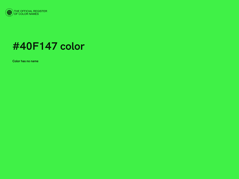 #40F147 color image