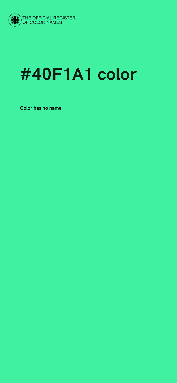 #40F1A1 color image