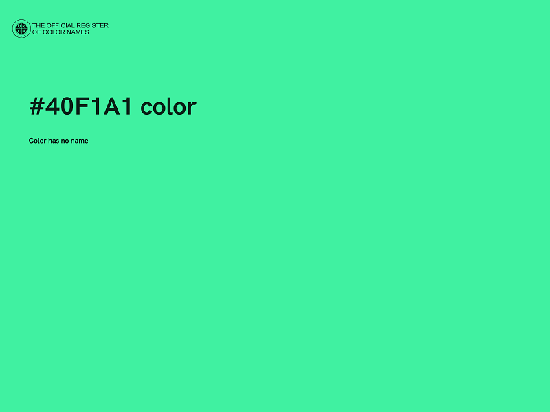 #40F1A1 color image