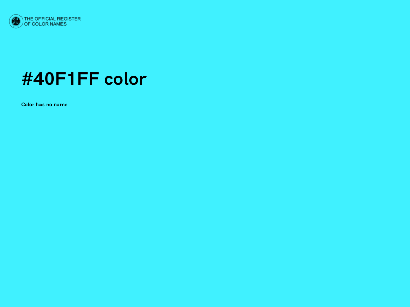 #40F1FF color image