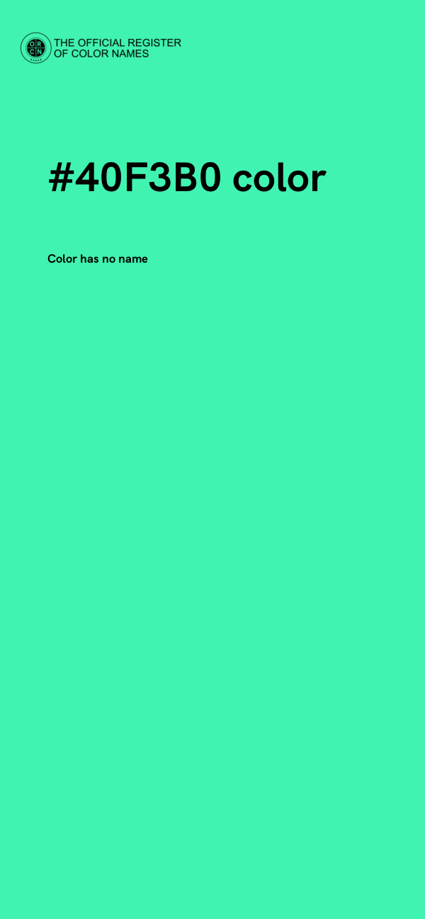 #40F3B0 color image