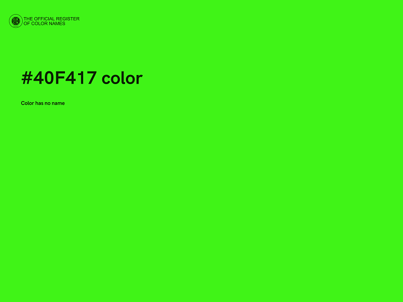#40F417 color image