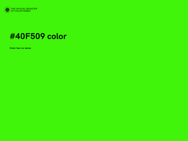 #40F509 color image