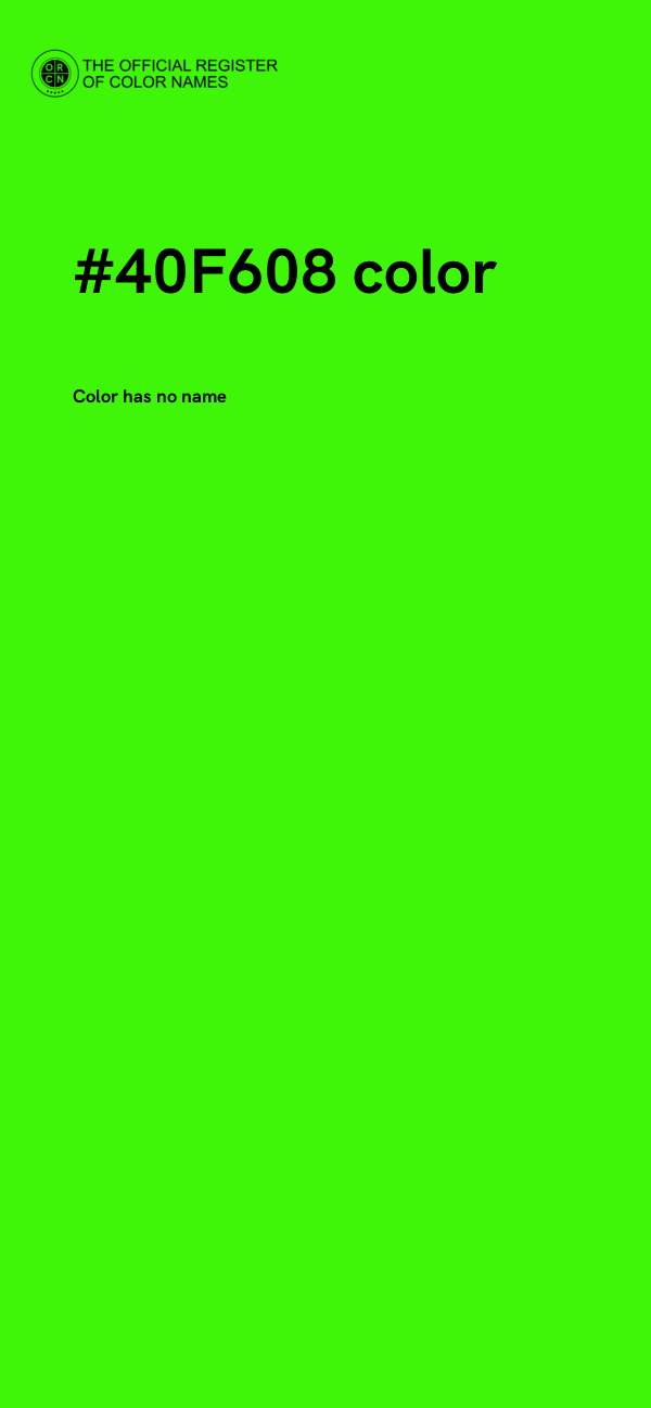 #40F608 color image