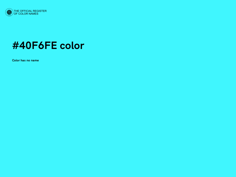 #40F6FE color image