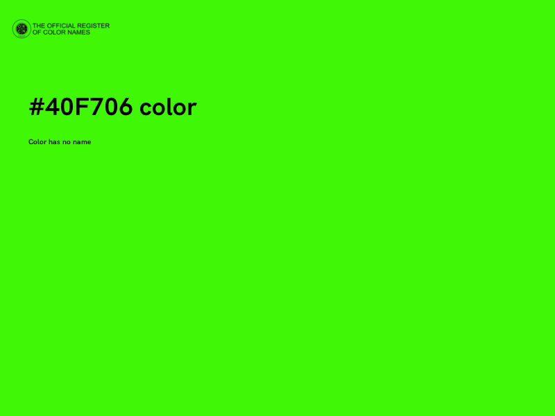 #40F706 color image