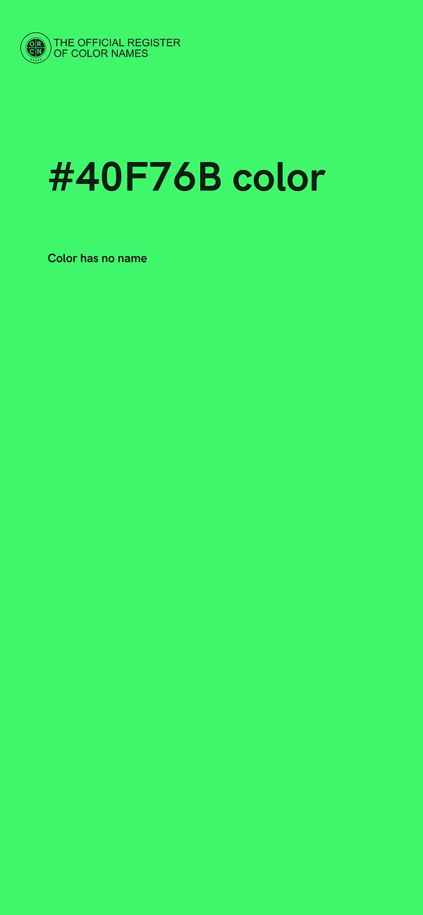 #40F76B color image