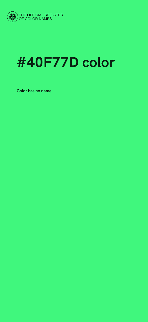 #40F77D color image