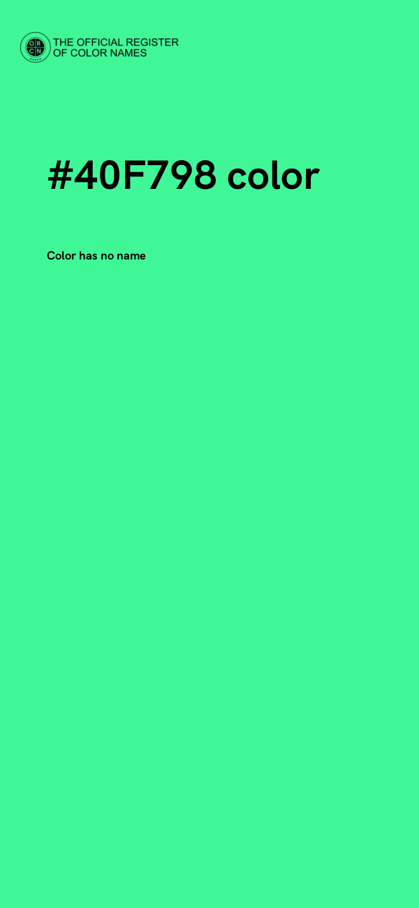 #40F798 color image