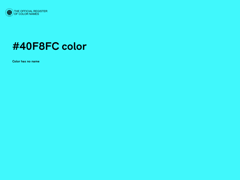 #40F8FC color image