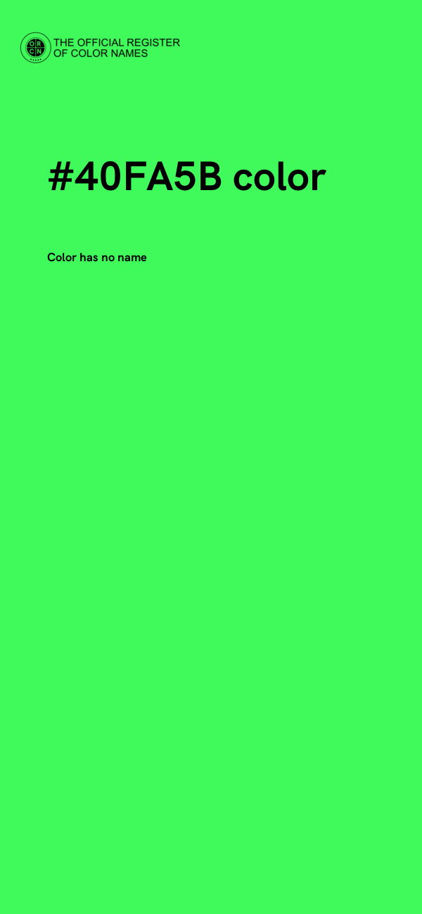 #40FA5B color image