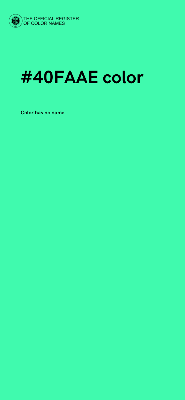#40FAAE color image