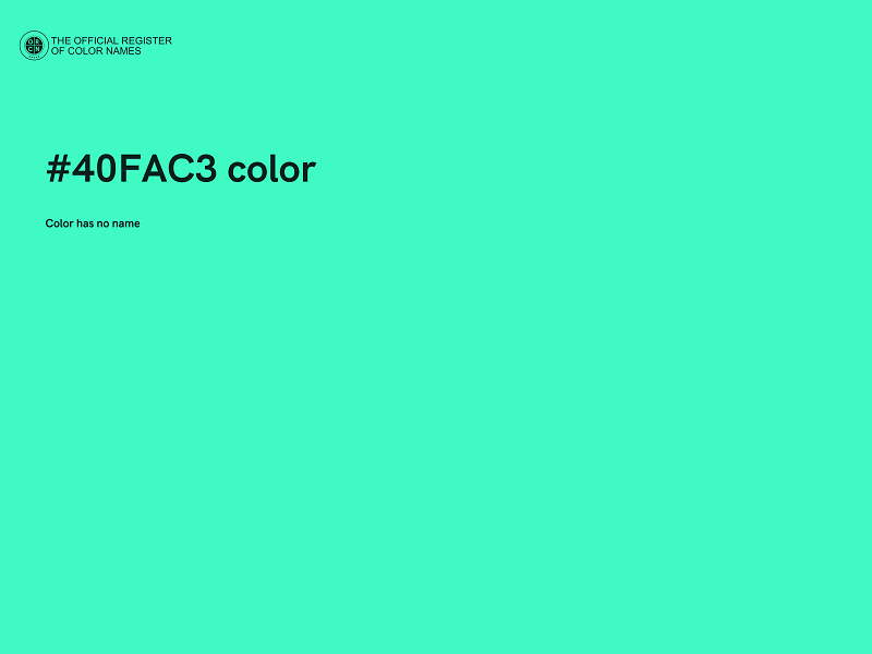 #40FAC3 color image