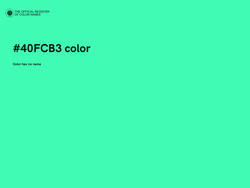 #40FCB3 color image