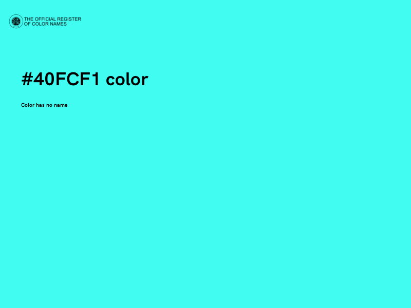 #40FCF1 color image