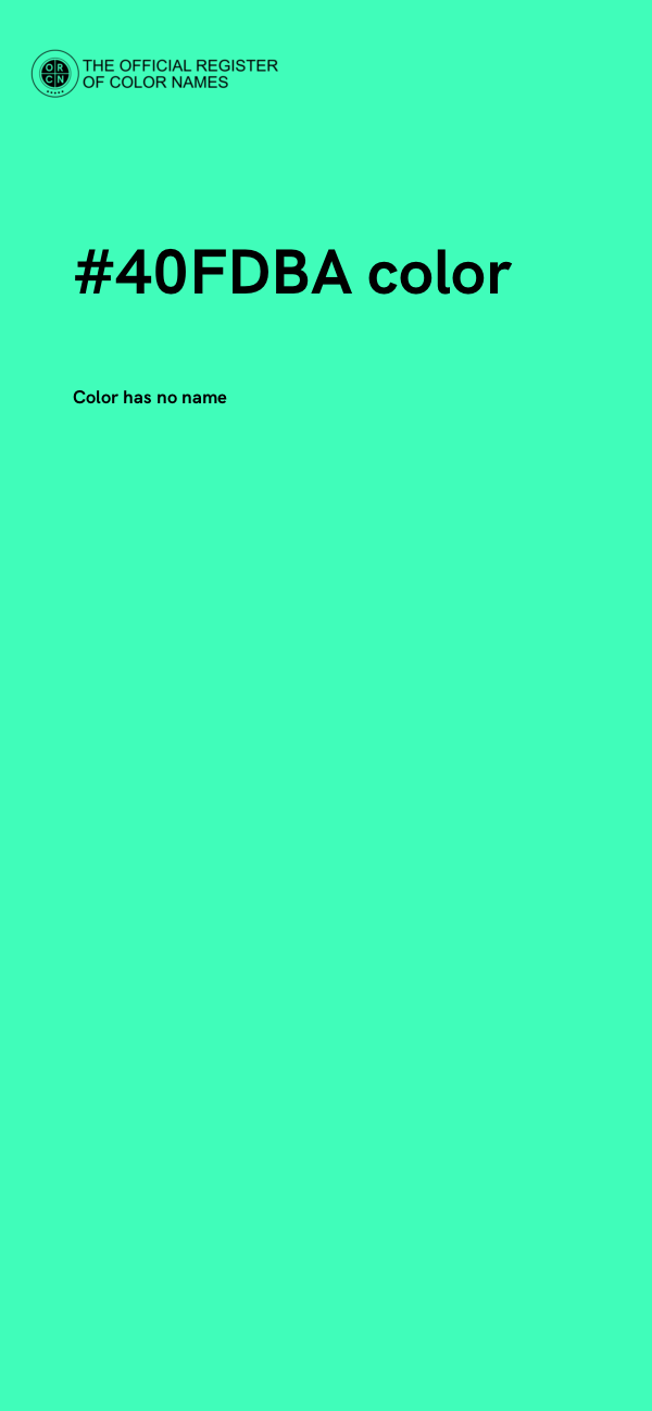 #40FDBA color image