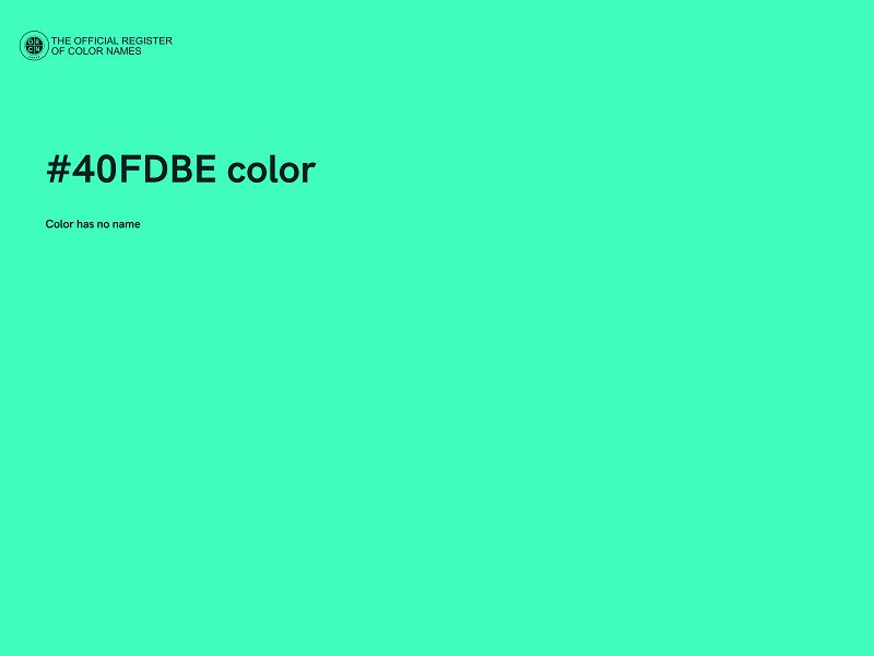 #40FDBE color image