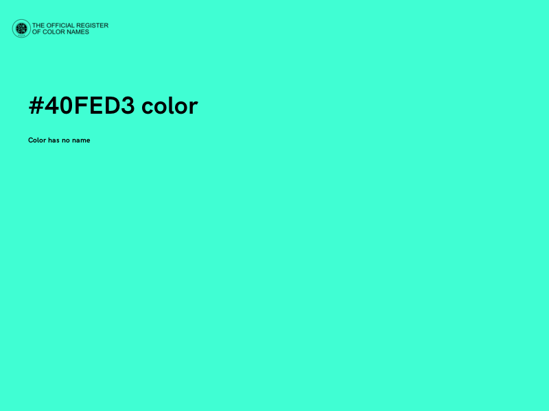 #40FED3 color image