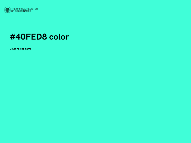 #40FED8 color image