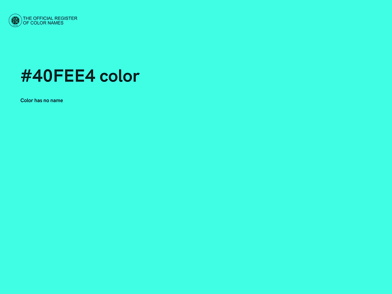 #40FEE4 color image