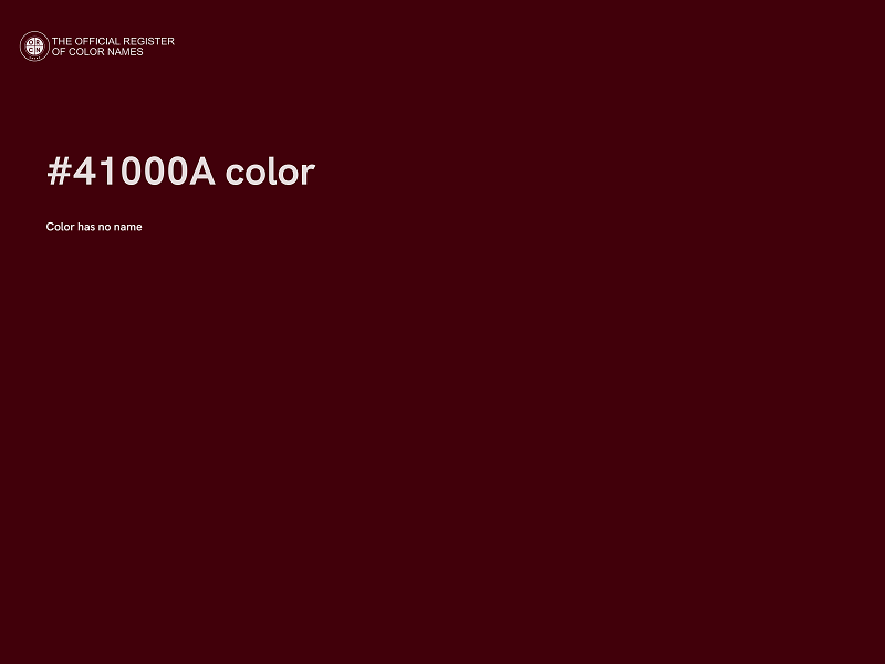 #41000A color image