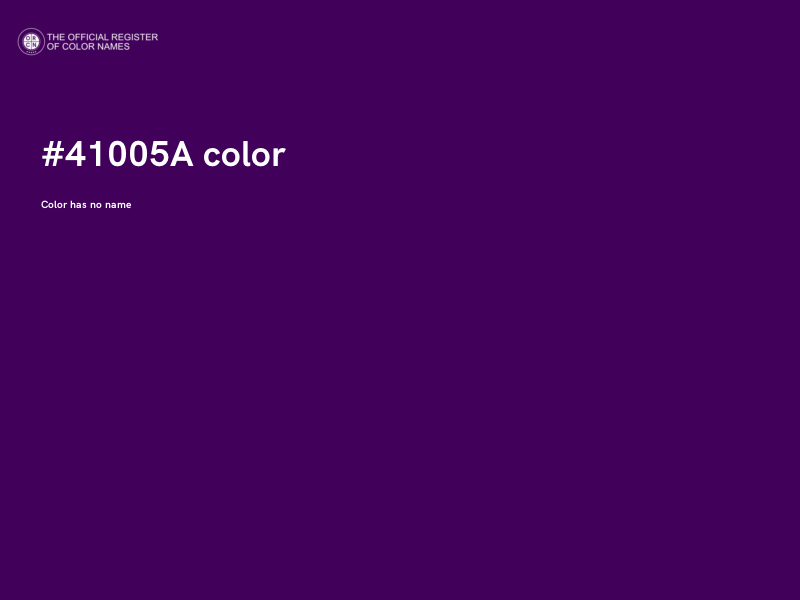 #41005A color image