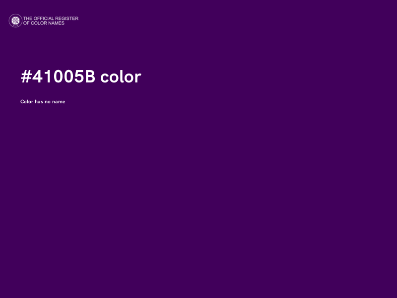 #41005B color image
