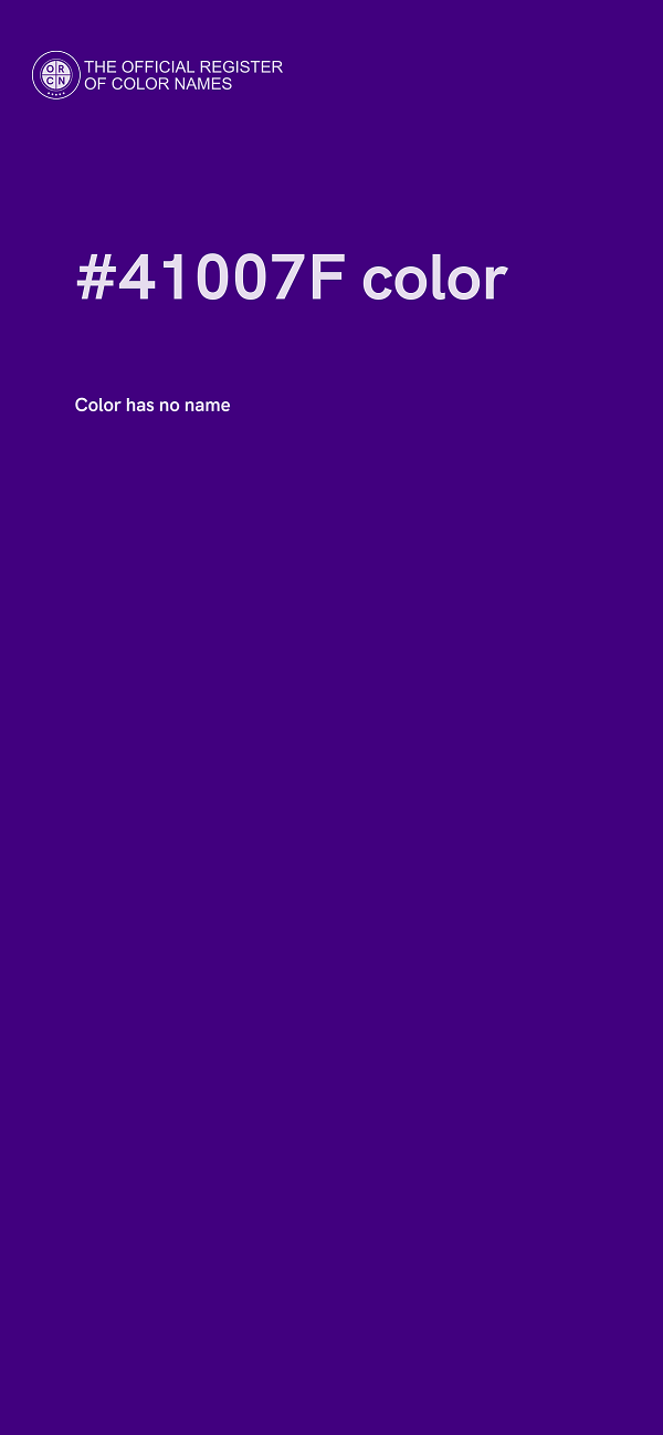 #41007F color image