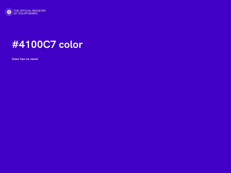 #4100C7 color image