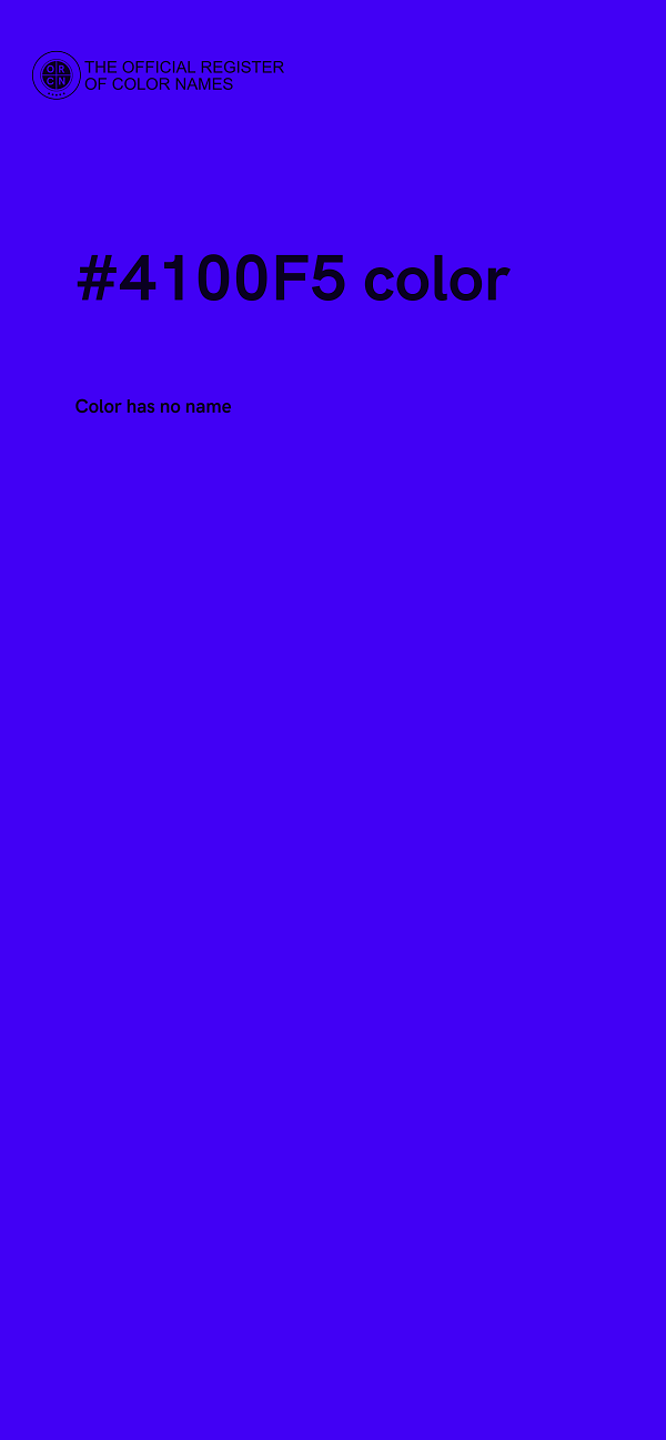 #4100F5 color image