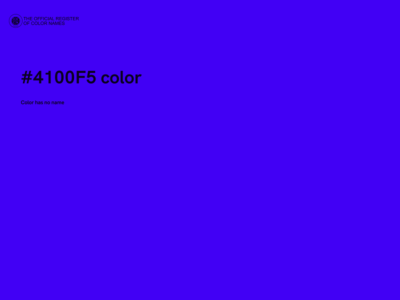 #4100F5 color image