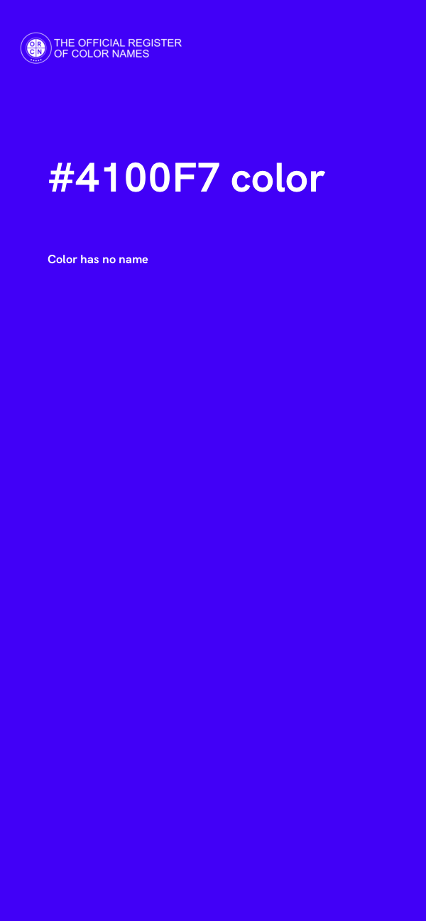 #4100F7 color image