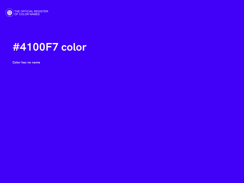 #4100F7 color image