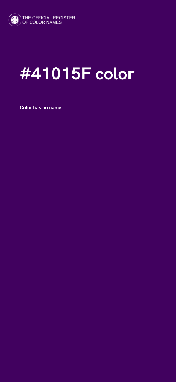 #41015F color image