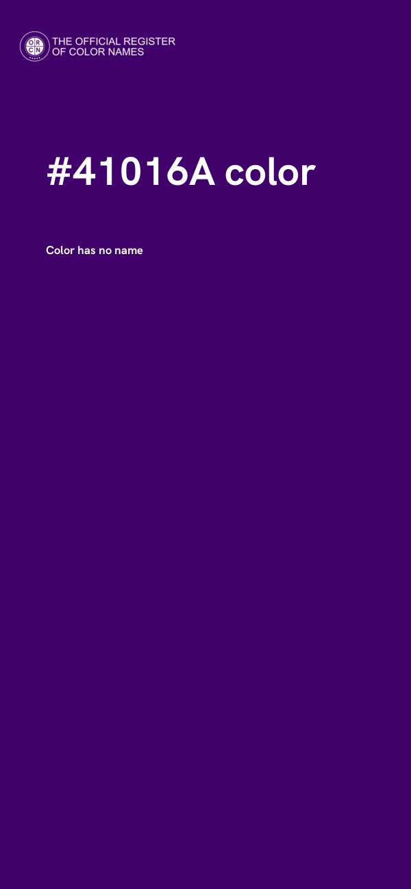 #41016A color image