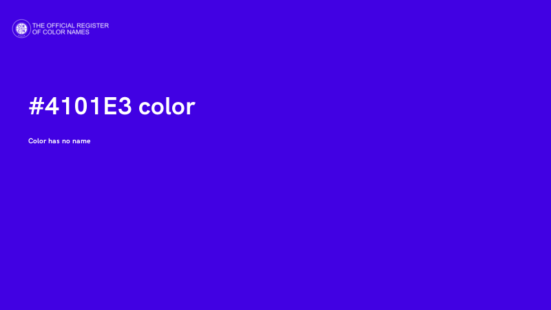 #4101E3 color image