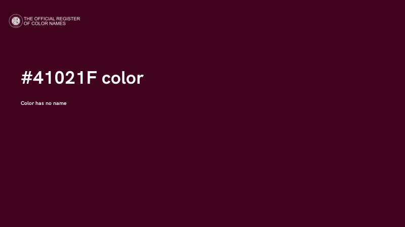 #41021F color image